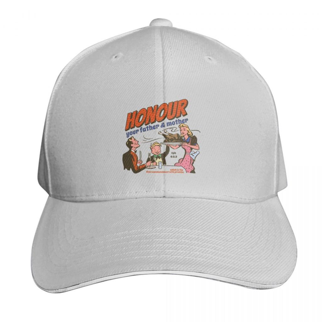 Honour your father and mother Baseball Cap Luxury Unisex cap dad hat sun caps custom Hat Hats Unisex Womens