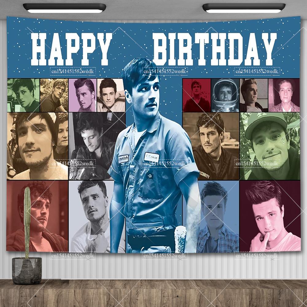 

Josh Hutcherson Whistle Baby Tapestry Wall Hanging Meme Flag Astronauts Tapestries Asethetic Bedroom Decoration Background Cloth 74x94cm(29x37in)