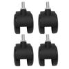 4pcs Swivel Caster Wheels 360 Degree Rolling Uniform Force Double Wheel Design Caster Wheels for Desks Cabinets Shelves