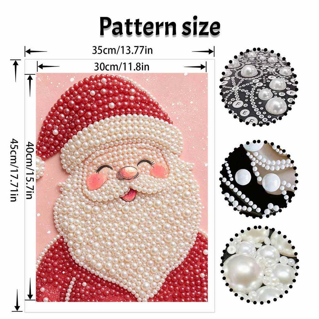 Christmas Pearl Painting Kit Handmade DIY Santa Claus Home Decoration Wall Art Craft Gift 108