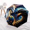 1pc Two Dragons One Earth Automatic Opening and Closing Umbrella - Suitable for Various Occasions, Outdoor Activities, Lightweight and Durable Au