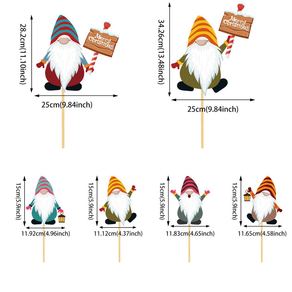 Vase Christmas Placard Decor With Santa Claus Design For Holiday Party Festive