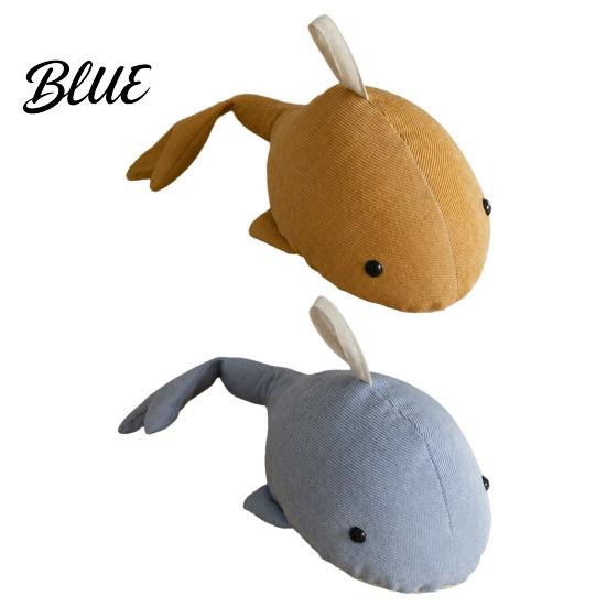 Decorative Doorstop Sand Filling Weighted Whale Doorstop Plush Sea Animal Door Wedge Stopper Heavy Duty Fabric Stopper for Home Bedroom