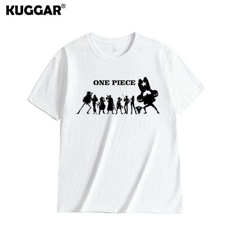 Anime Style One Piece Road Feisuolonuo Pure Cotton Printed Fashionable Unisexs and Womens Clothing New Loose Casual Tshirt