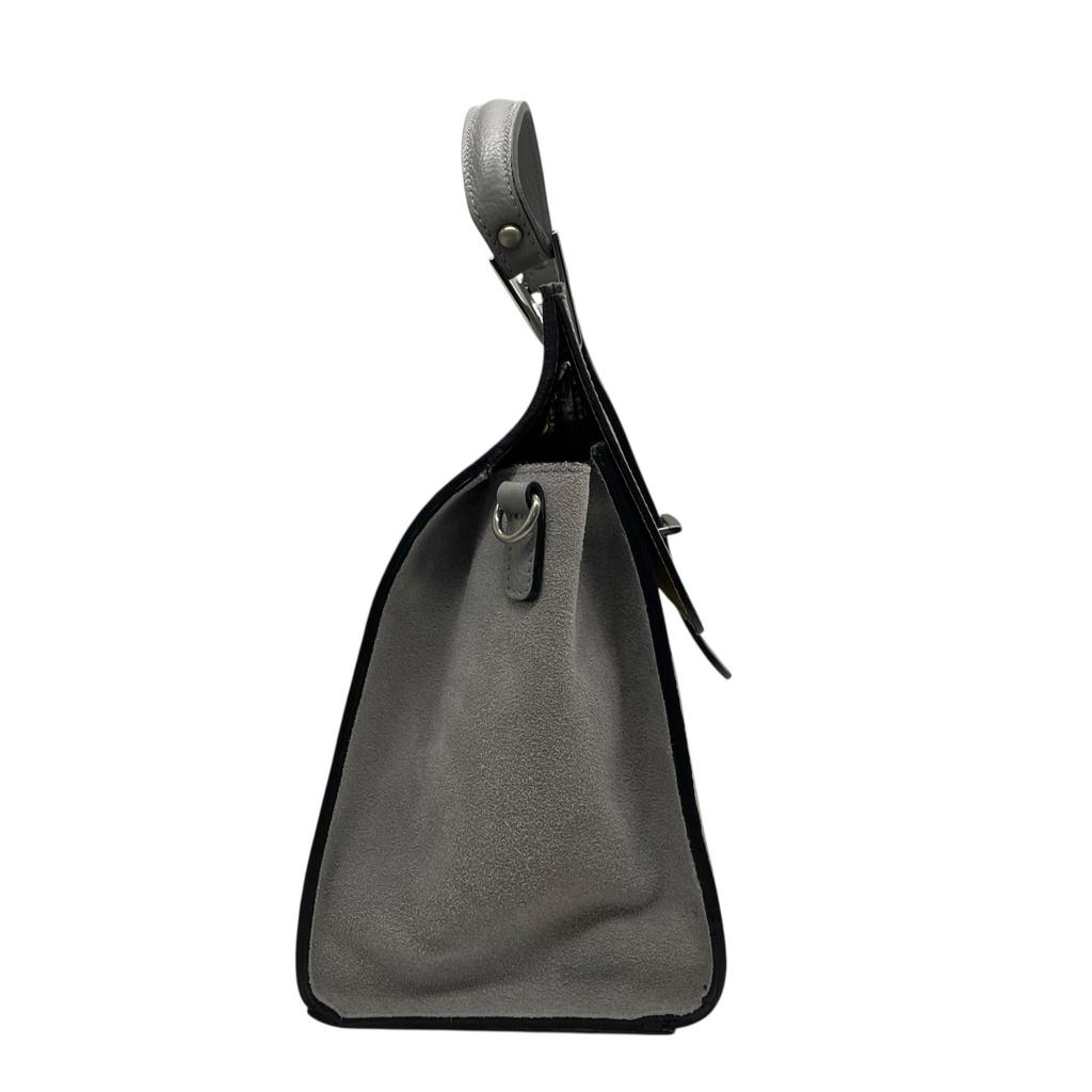 Used CAMELLIAHandbag gray leather/Suede Women