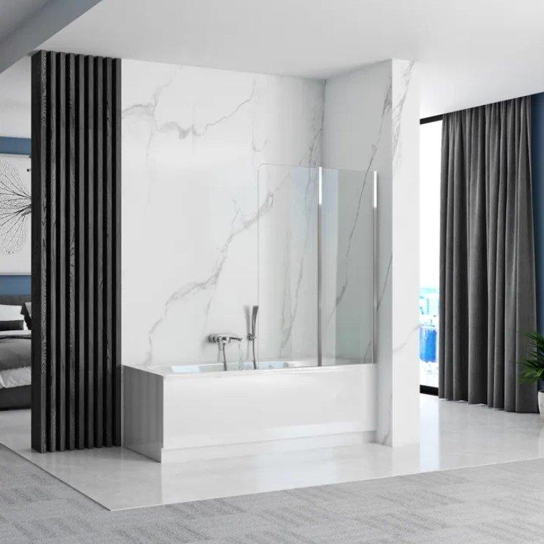 PANTALLA DE BAÑO CROMADA ÁGATA 100
