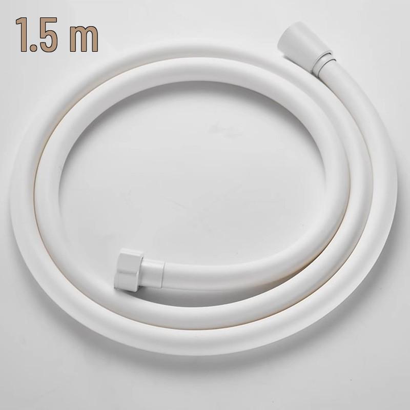 1.5m High-Temp Resistant PVC Shower Hose - Explosion Proof, Universal Fit