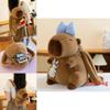 Cute Capybara Flower Burger French Fries Rabbit Decorative Plush Backpack For Girls And Kids