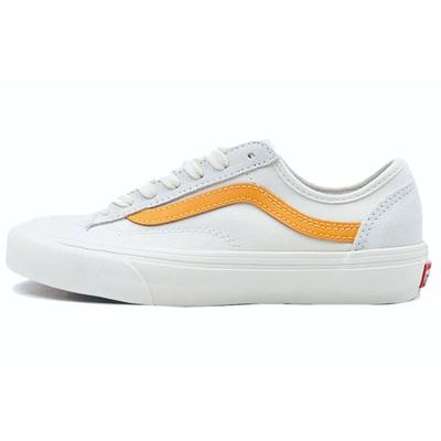 Style 36 Comfortable Versatile Low-Top Canvas Shoes Unisex Sneakers White Yellow VN0A5HFFZGD