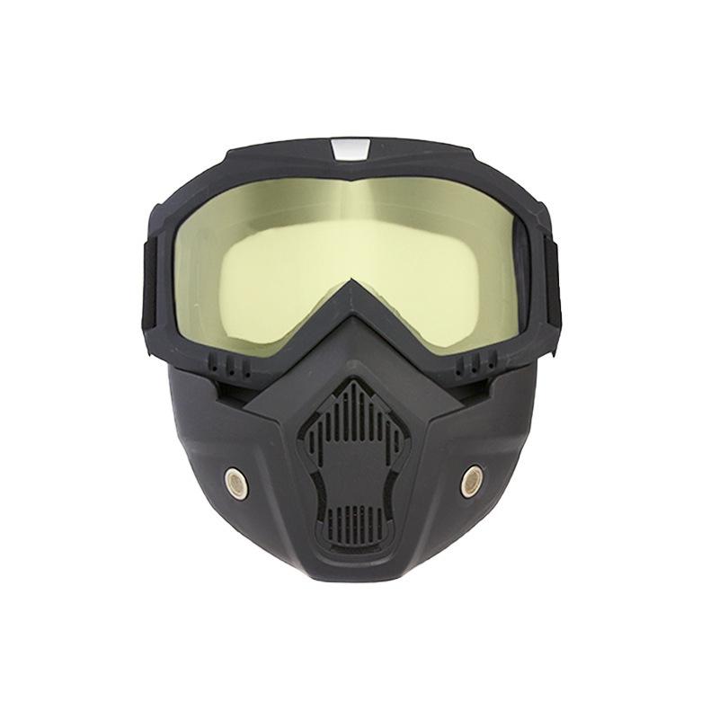 Dustproof Motocross Glasses Adjustable Motorcycle Goggles Breathable Full Face Protective Motorbike Dirt Bike Off-road Mask