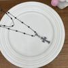 Dark Style Double-Layer Cross Necklace: Trendy Choker for Women
