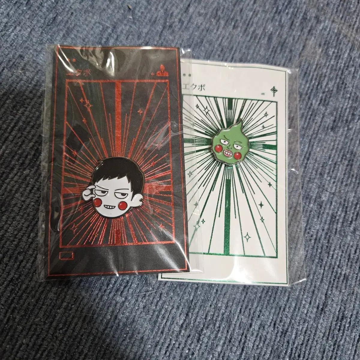 

Mob Psycho 2nd Merchandise Maknim Metal Badge Ekubo Set