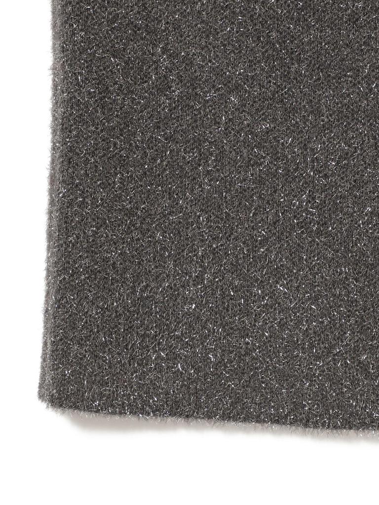 LIFE STORE by BEAMS Knit Gray Free BMING Women's Lamé Skirt,