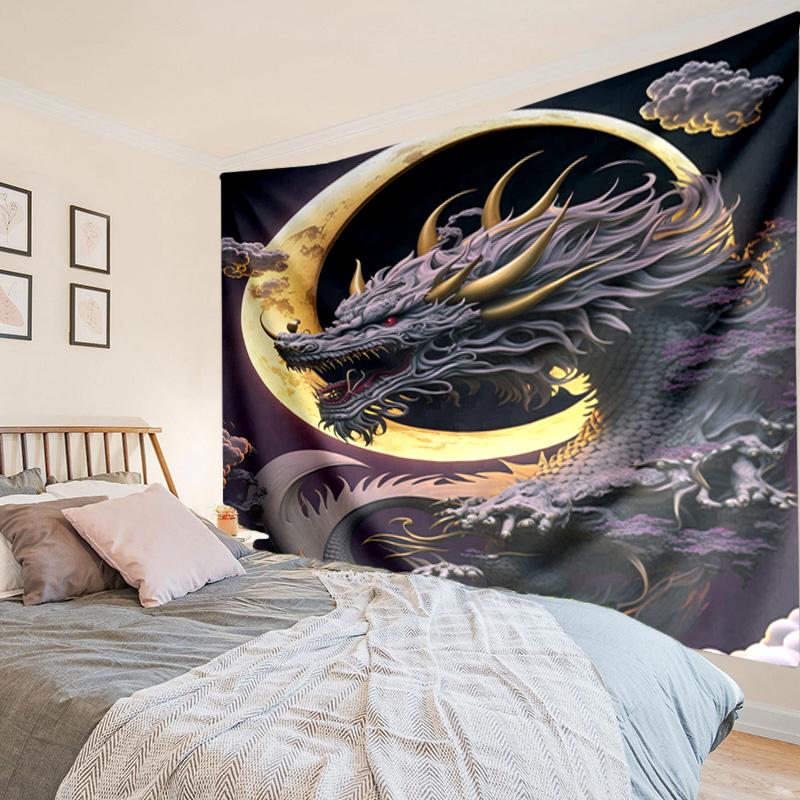Mythical Dragon Flight Tapestry Room Decoration Wall Hanging for Living Room Bedroom, dormitory, Birthday and Christmas gifts