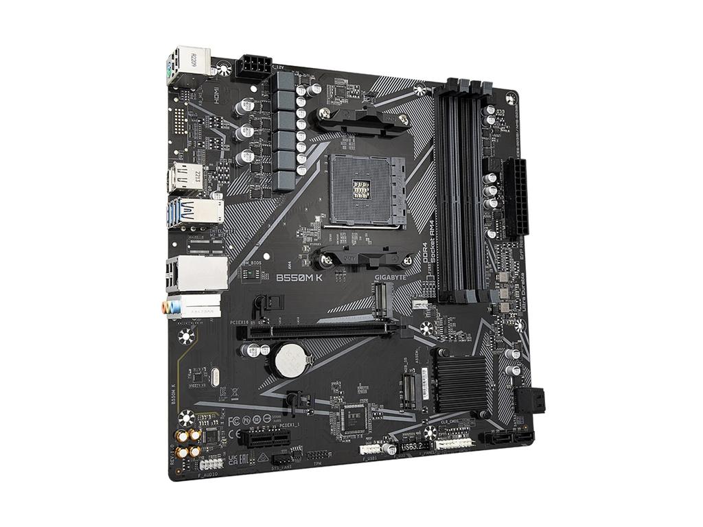 GIGABYTE B550M K Motherboard MicroATX [AMD B550 Chipset] MB6135