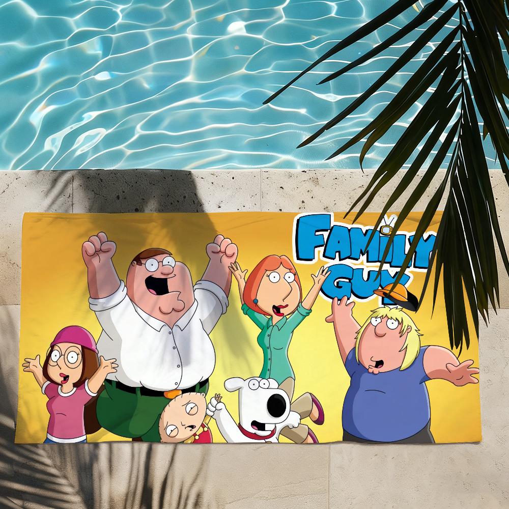 Cartoon F-Family G-Guy Towel Shower Sauna Travel Spa Quick Dry Gym Accessories Soft Large Beach Towels