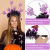 New Halloween Headband, Pumpkin Spider Top Headband, Ghost Party Decoration Funny Radial Colored Strip Headdress