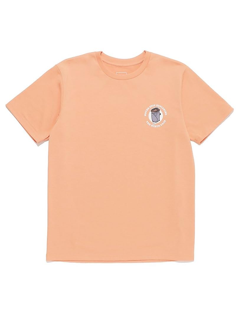 The North Face Футболка мужская с коротким рукавом, с нашивкой, быстросохнущая, с защитой от УФ-лучей, пыльно-коралловая, M, отводящая влагу, быстросохнущая, антибактериальная, дезодорирующая, антистатическая, защитная,