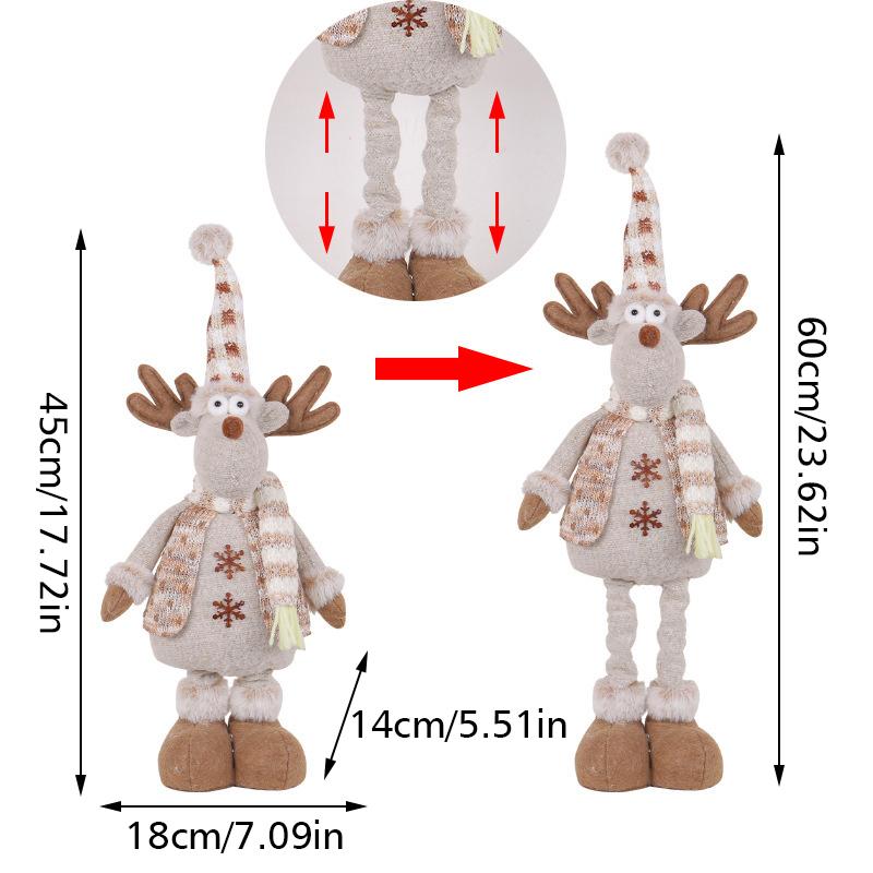 1PC Retractable Decorations for Home Christmas New Year Decorations Tabletop Display