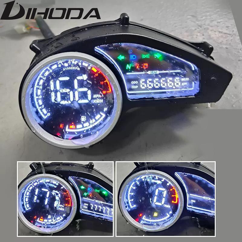 Motorcycle LED Digital Instrument Panel Tachometer Fuel Gauge Turn Signal Speedometer Per Hour Dm200/250 Nxr150 Nxr125