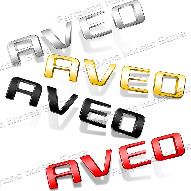 For Chevrolet Aveo Letter Logo Emblem Car Rear Trunk Body Badge Tailgate Decoration Car Styling Accessories