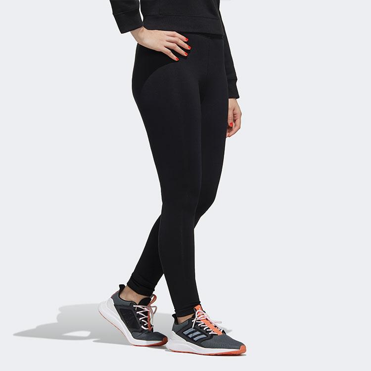 Adidas Neo Essentials Solid Sport Leggings Knit Joggers Women Bottoms Black FP7879