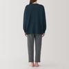 MUJI Loosely Twisted Sweatshirt Long Sleeve Loungewear Size S Women's Set, Navy, (FD1LAA5S)
