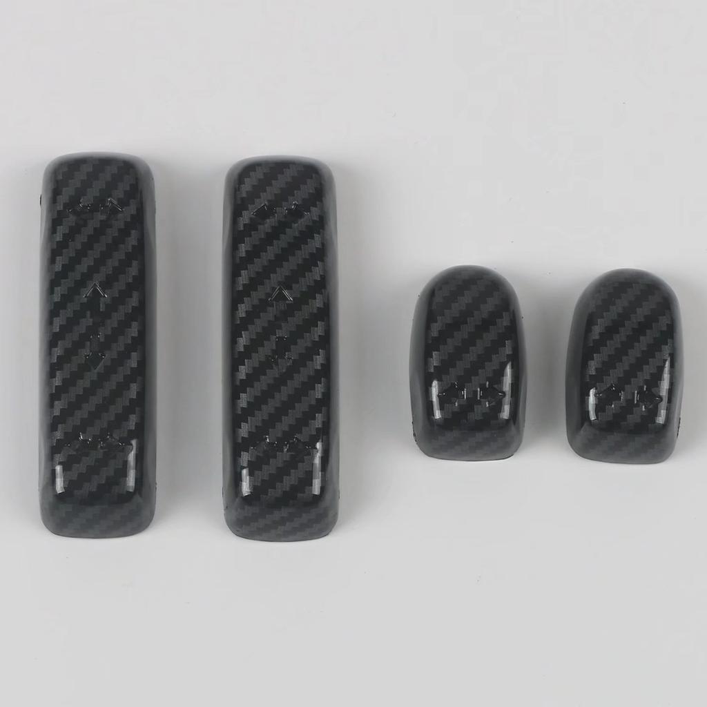 For Honda Odyssey Car Interior Seat Adjustment Switch Button Covers ABS Frame Accessories Decoration Stickers 4PCS