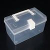 Tragbare kleine Box Kunststoff Aufbewahrungsbox transparente Klebebandabdeckung Staubaufbewahrungsbox Desktop-Abdeckung diverse Snacks Aufbewahrungsbox