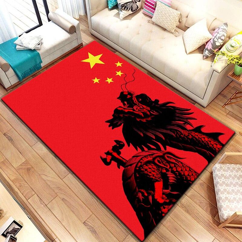 Alfombra personalizada HD de dragón chino, decoración del hogar, estera de camping, estera de cocina para baño, estera de yoga, alfombras para sala de estar