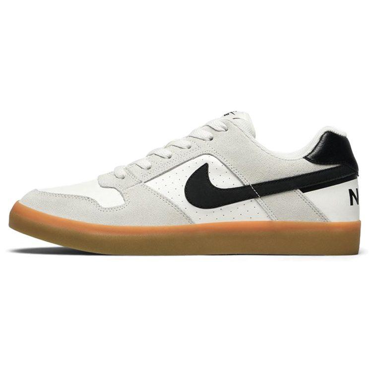 Nike SB Delta Force Vulc Synthetic Leather, Split Cow Leather Coverage Slip Resistant Low top Skateboard Shoes Unisex 942237-101