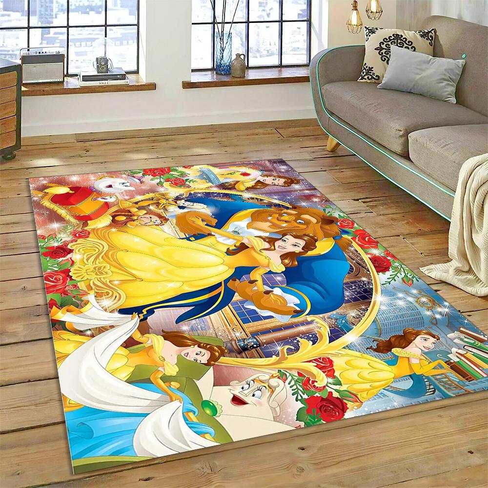 

27 Style Cartoon Beauty and The Beast Carpet Rug for Bedroom Living Room Home Sofa Decoration,kid Large Decor Floor Mat Gift 3D 40x60cm