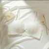 Half-cup Push Up Bra Set Teen Girls Strapless A/B Cup White Lingerie