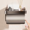 Yousheng Wall Mounted Toilet Paper Holder Toilet Roll Holder with Garbage Bag Compartment Open Shelf Splash-Proof Multifunctional Toilet Paper