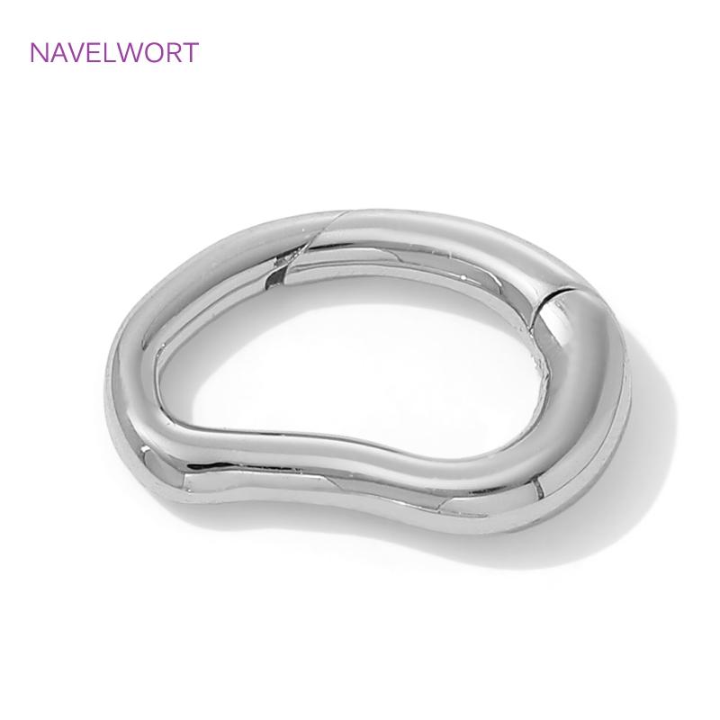 18K Gold Plated D-Ring Spring Clasp For Bracelet Making,Brass Buckle Clasp Carabiner,Locks For Jewelry,Accessories For Jewelry