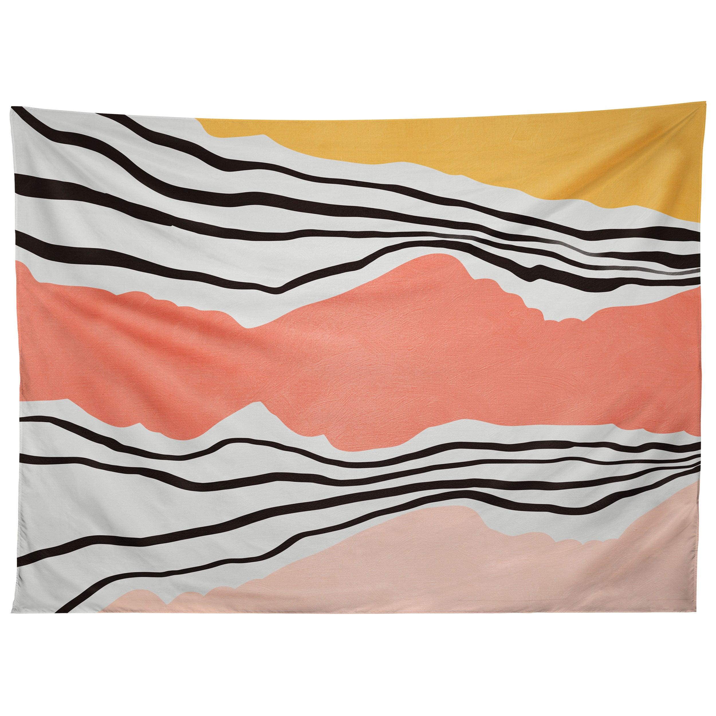 MODERN IRREGULAR STRIPES 01 tapestry 75x100