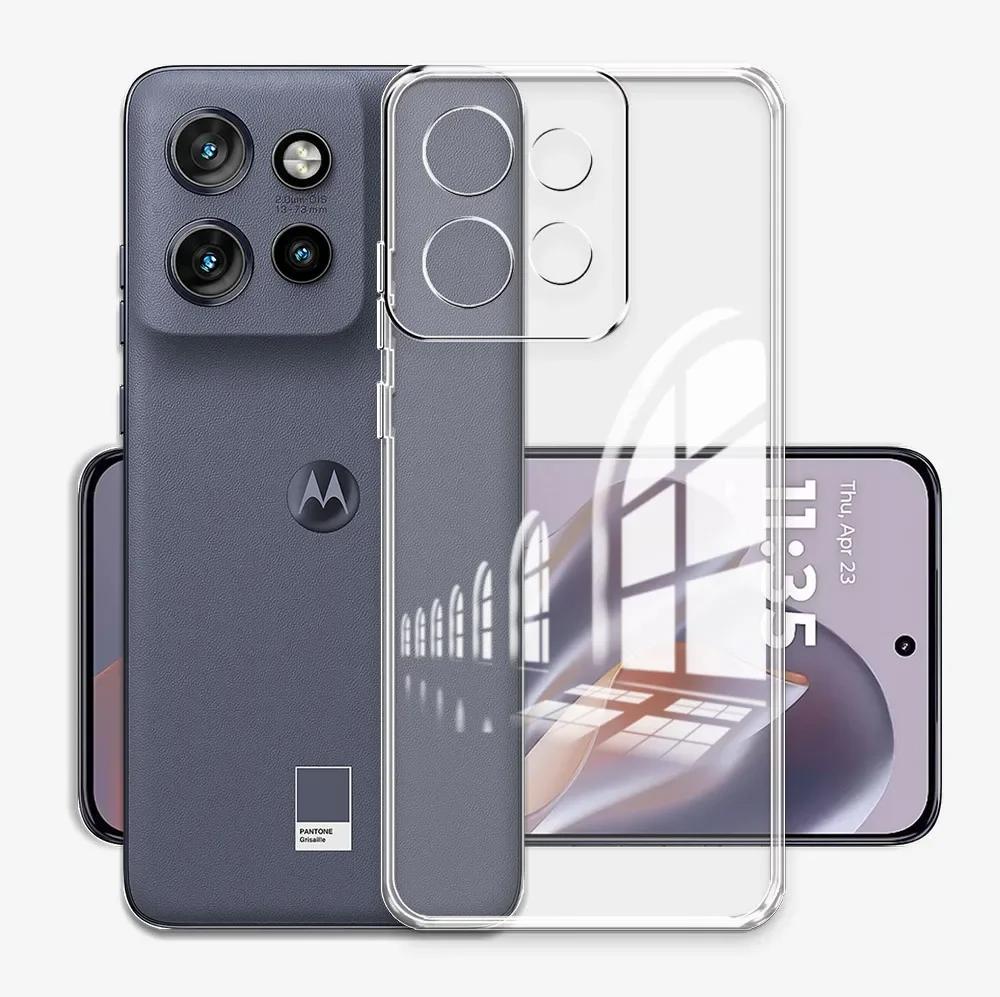 Clear Soft Silicone Phone Cases For Moto Edge 50 Edge 40 30 20 Lite Fusion MOTO EDGE50 NEO MOTO G 2026 5G G86 G100S G54 Transparent Shockproof Cover