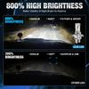2Pcs Canbus H4 LED Headlight Bulbs High Low Beam 30000LM Car Motorcycle Lights 24pcs 3570 CSP Turbo Led Diode Lamps Auto Moto Headlamp 12V 6500K