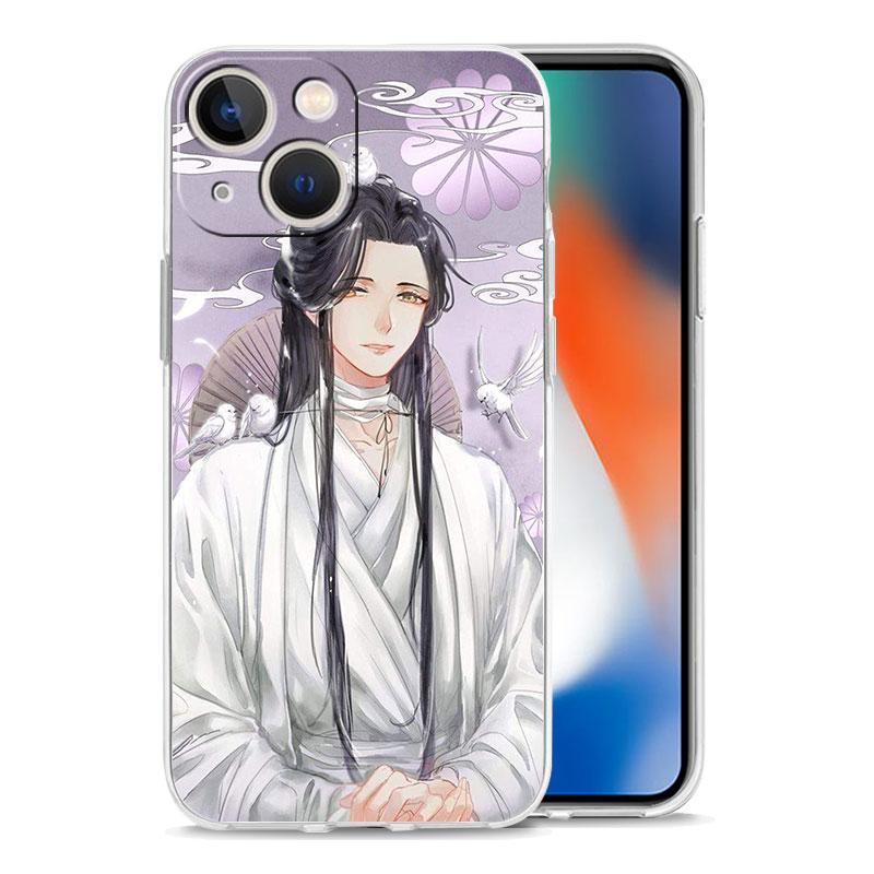 TGCF Heaven Official's Blessing Luxuriöse transparente Telefonhülle für iPhone 14 13 12 11 Pro Max XS X XR SE 7 8 Plus TPU Clear Cover