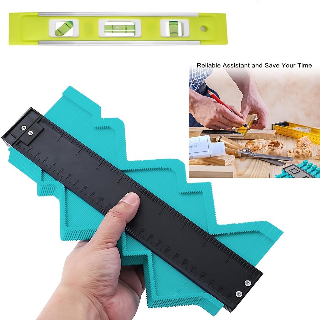 Contour Gauge Profile Tool for Measuring - Irregular Shape Duplicator Outline Tool for Carpenter, Scribing, Corner Angle Edge Me