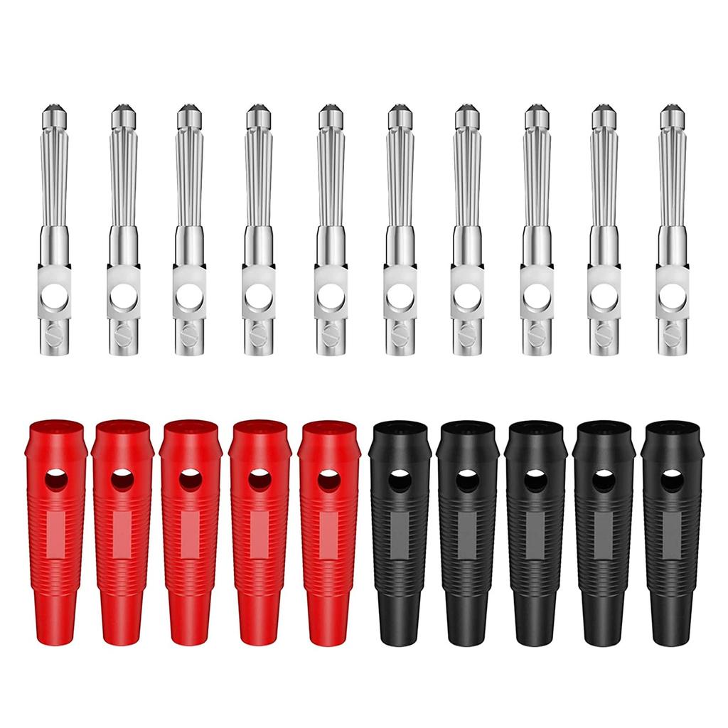 Cleqee 4mm High Current Stackable Banana Plug 32A Screw Type