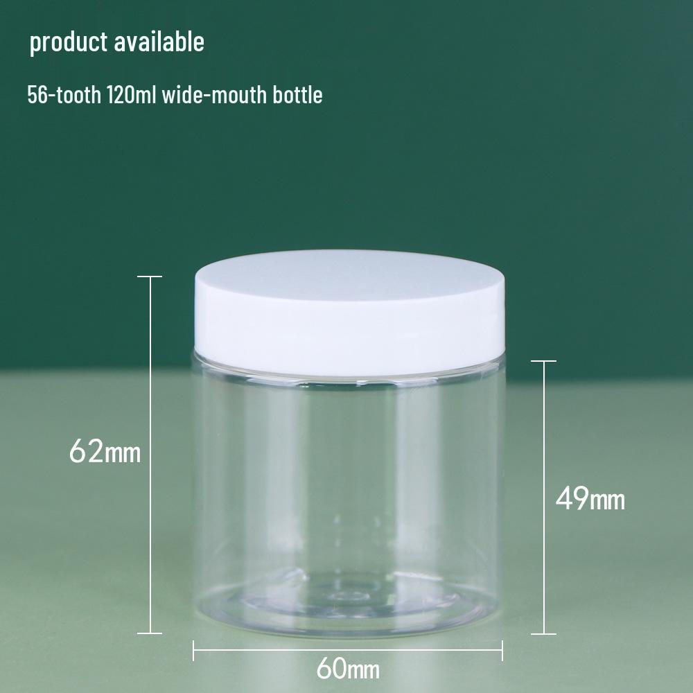 Clear Wide-Mouth PET Plastic Eye Cream Jar - Available In 50/100/120/250ml Sizes