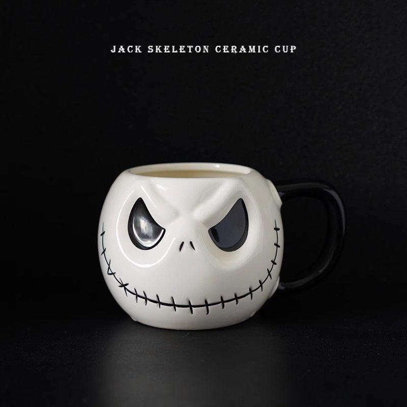 Nightmare Before Christmas Jack Skellington Ceramic Mug , Official Cup with Nightmare Before Christmas Design, for Hot Cocoa, Coffee, or Decor