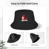 Denmark Flag Map Bucket Hat For Unisex  Fisherman Hats Funny Beach Travel Caps Portable Hawaii Pattern Sun Hats