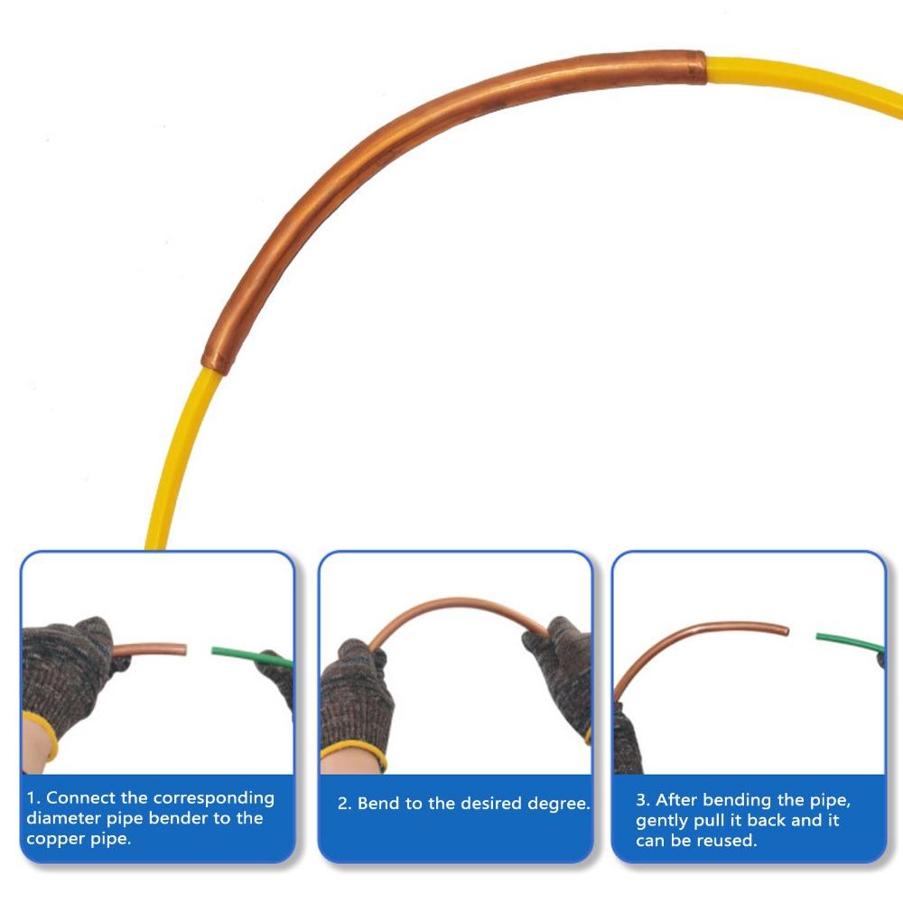 4 Pcs 4M Length AC Copper Pipe Bender Air Conditioning Pipe Bender Kit AC Installation