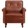 Armchair Brown Genuine Leather