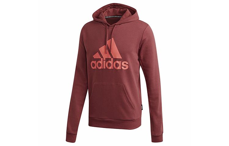 Толстовки Adidas Мужские Красные С капюшоном Средняя Обычная FT8414 M