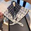 Double-sided Imitation Silk Wool Scarf Silk Scarf Women's New Neck Scarf Shirt Small Square Scarf Scarf Mother Gift