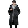 2025 New Long Cold Clothing Men's Long Youth Men's Winter Casual Thickened Hooded Jacket