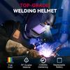 Welding Helmet Auto Darkening, 3.94"X3.66" Large Viewing Screen True Color Welding Hood with 4 Arc Sensor Solar Powered for Men